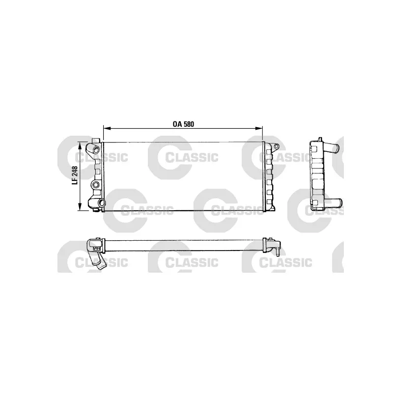 Radiateur, refroidissement du moteur VALEO 311392