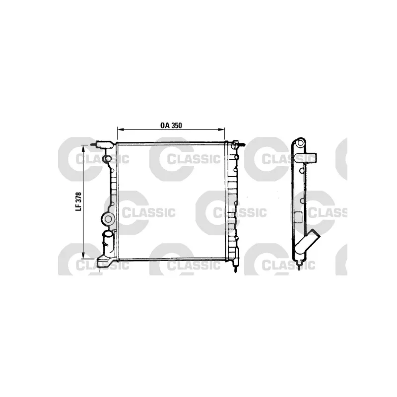Radiateur, refroidissement du moteur VALEO 316656