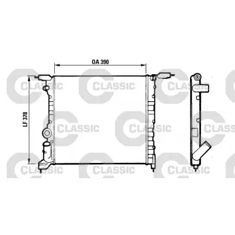Radiateur, refroidissement du moteur VALEO 316657