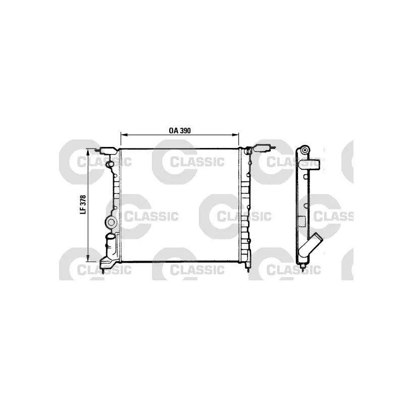 Radiateur, refroidissement du moteur VALEO 316657