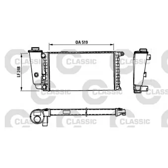 Radiateur, refroidissement du moteur VALEO 316707