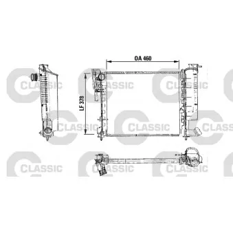 Radiateur, refroidissement du moteur VALEO 316715
