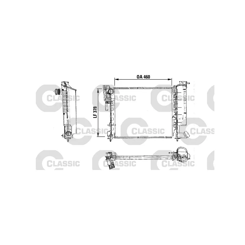 Radiateur, refroidissement du moteur VALEO 316715