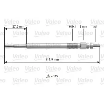 Bougie de préchauffage VALEO 345123