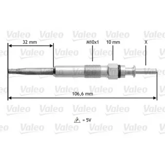Bougie de préchauffage VALEO 345134