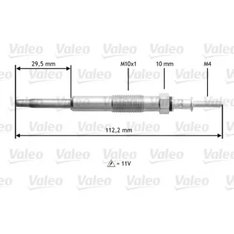 Bougie de préchauffage VALEO 345135