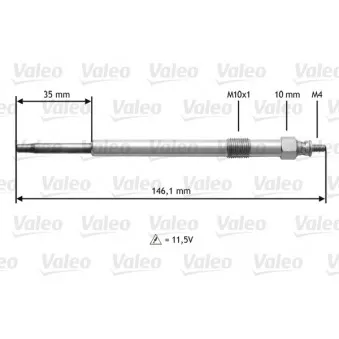 Bougie de préchauffage VALEO 345139