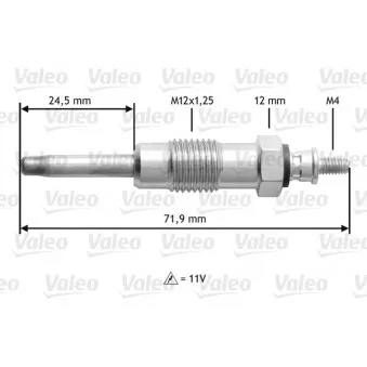 Bougie de préchauffage VALEO 345140