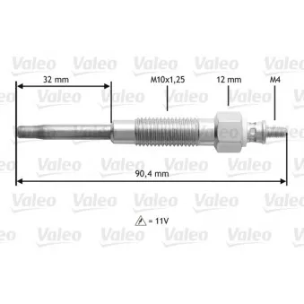 Bougie de préchauffage VALEO 345141