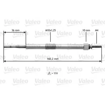 Bougie de préchauffage VALEO 345144