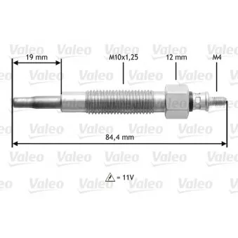 Bougie de préchauffage VALEO 345145
