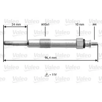 Bougie de préchauffage VALEO 345150