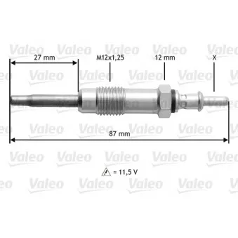 Bougie de préchauffage VALEO 345151