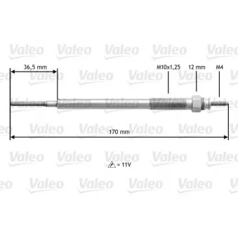 Bougie de préchauffage VALEO 345154