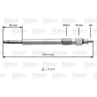 Bougie de préchauffage VALEO 345162