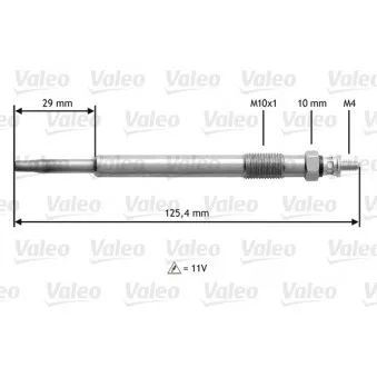 Bougie de préchauffage VALEO 345168