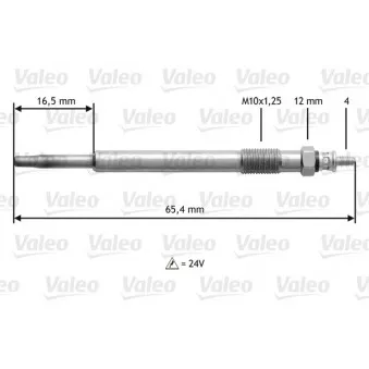 Bougie de préchauffage VALEO 345169