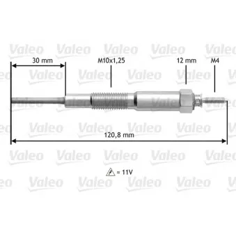 Bougie de préchauffage VALEO 345173