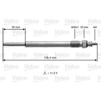 Bougie de préchauffage VALEO 345179