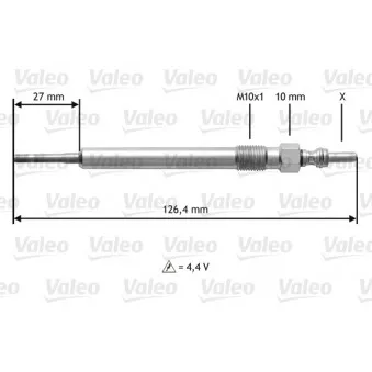 Bougie de préchauffage VALEO 345183