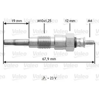 Bougie de préchauffage VALEO 345196