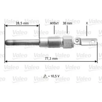Bougie de préchauffage VALEO 345197