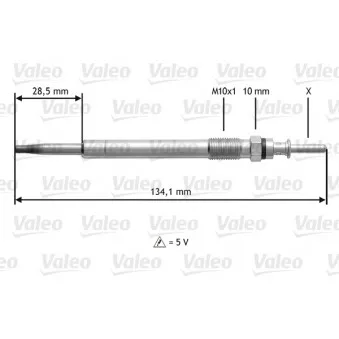 Bougie de préchauffage VALEO 345200