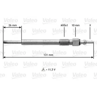 Bougie de préchauffage VALEO 345202