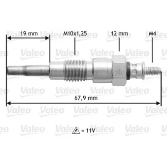 Bougie de préchauffage VALEO 345203