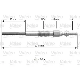 Bougie de préchauffage VALEO 345206