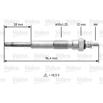 Bougie de préchauffage VALEO 345209