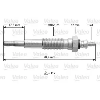 Bougie de préchauffage VALEO 345214