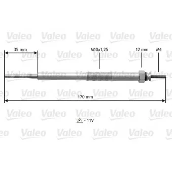 Bougie de préchauffage VALEO 345216
