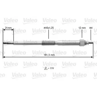 Bougie de préchauffage VALEO 345220