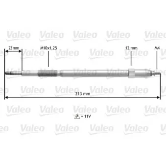 Bougie de préchauffage VALEO 345221