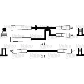 Kit de câbles d'allumage VALEO 346046