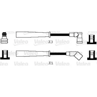 Kit de câbles d'allumage VALEO 346066