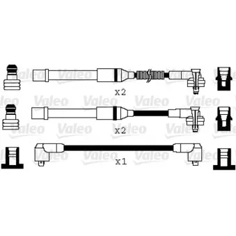 Kit de câbles d'allumage VALEO 346087