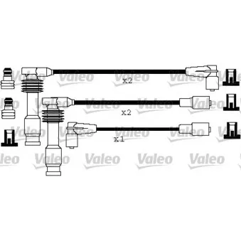 Kit de câbles d'allumage VALEO 346193