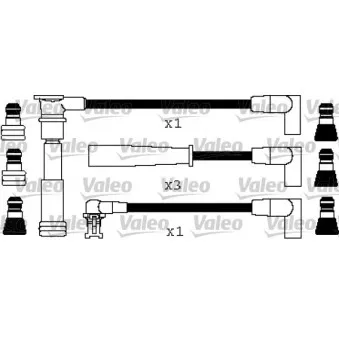 Kit de câbles d'allumage VALEO 346227