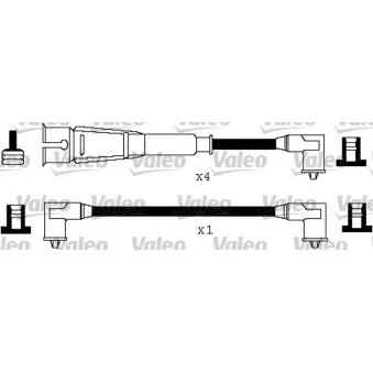 Kit de câbles d'allumage VALEO 346266
