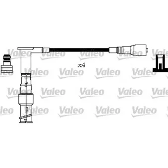 Kit de câbles d'allumage VALEO 346325