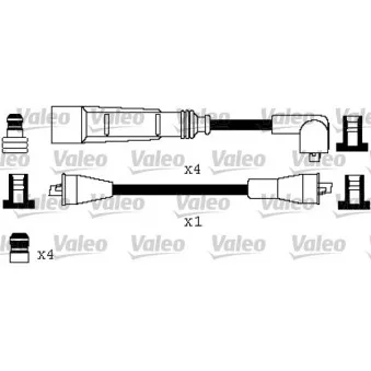 Kit de câbles d'allumage VALEO 346387