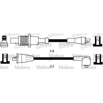 Kit de câbles d'allumage VALEO 346396
