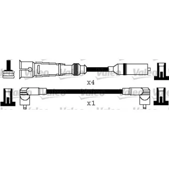 Kit de câbles d'allumage VALEO 346417