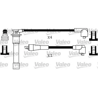 Kit de câbles d'allumage VALEO 346495