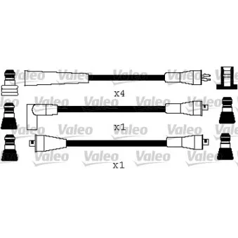 Kit de câbles d'allumage VALEO 346542