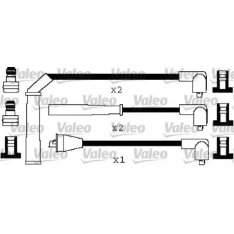 Kit de câbles d'allumage VALEO 346557