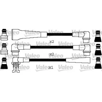 Kit de câbles d'allumage VALEO 346606