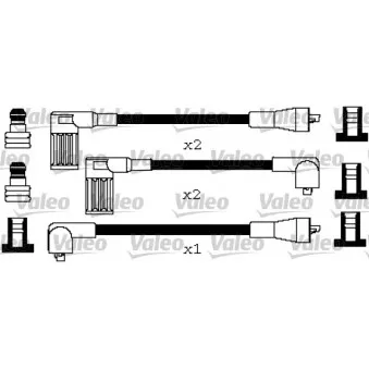 Kit de câbles d'allumage VALEO 346616